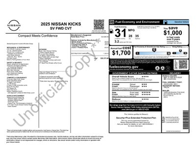 2025 Nissan Kicks SV
