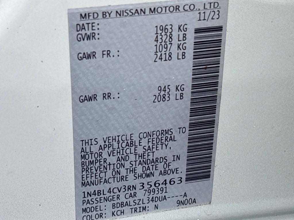 2024 Nissan Altima 2.5 SR