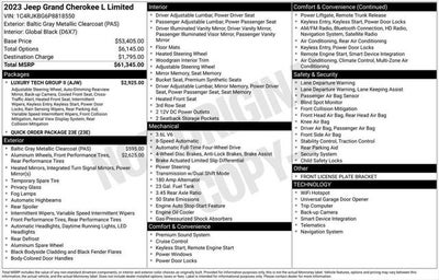 2023 Jeep Grand Cherokee L Limited 4x4