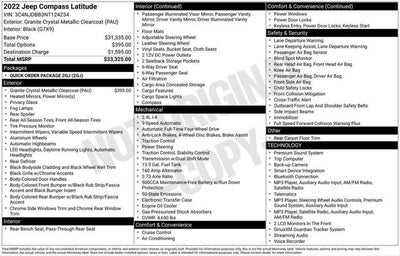 2022 Jeep Compass Latitude 4x4