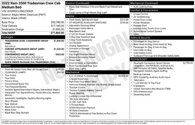 2022 RAM Ram 3500 Tradesman