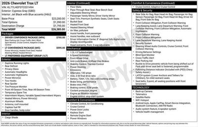 2026 Chevrolet Trax FWD LT