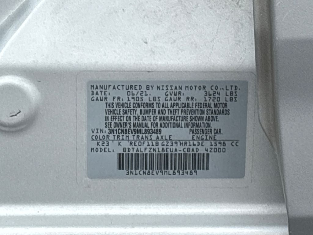 2021 Nissan Versa 1.6 SV