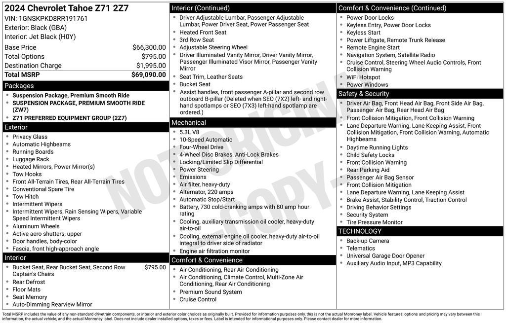 2024 Chevrolet Tahoe Z71
