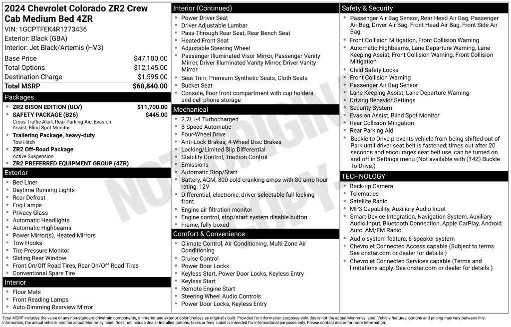 2024 Chevrolet Colorado Base