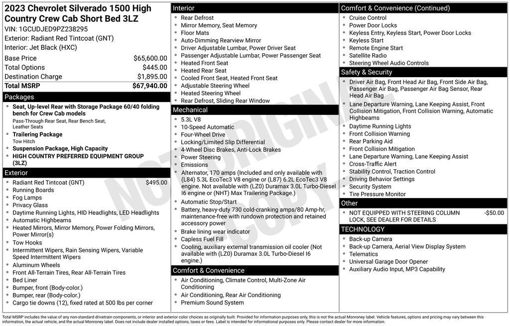 2023 Chevrolet Silverado 1500 High Country