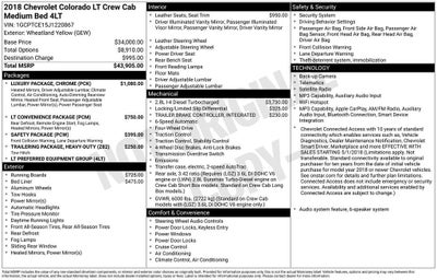 2018 Chevrolet Colorado 4WD LT